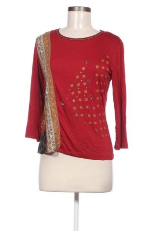 Дамска блуза Desigual, Размер M, Цвят Червен, Цена 20,40 лв.