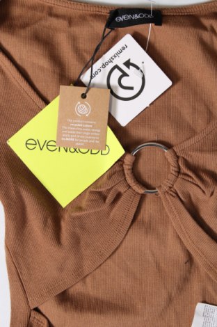 Γυναικεία μπλούζα Even&Odd, Μέγεθος XS, Χρώμα Καφέ, Τιμή 4,47 €