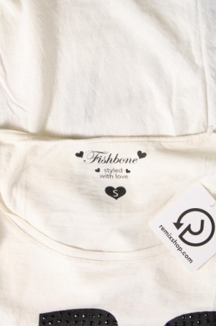Damen Shirt Fishbone, Größe S, Farbe Ecru, Preis 3,50 €