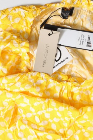 Γυναικεία μπλούζα Free Quent, Μέγεθος XS, Χρώμα Κίτρινο, Τιμή 4,45 €