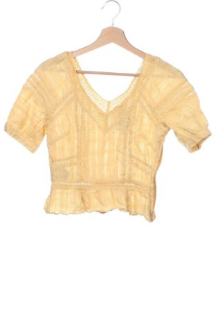 Дамска блуза H&M, Размер XXS, Цвят Жълт, Цена 8,55 лв.