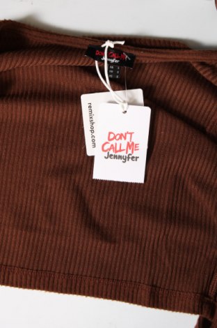 Дамска блуза Jennyfer, Размер S, Цвят Кафяв, Цена 9,92 лв.