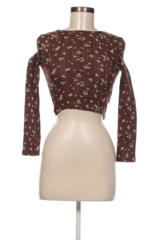 Дамска блуза Jennyfer, Размер XXS, Цвят Кафяв, Цена 4,65 лв.