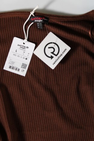 Γυναικεία μπλούζα Jennyfer, Μέγεθος L, Χρώμα Καφέ, Τιμή 4,95 €