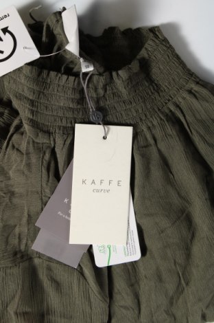 Γυναικεία μπλούζα Kaffe, Μέγεθος XXL, Χρώμα Πράσινο, Τιμή 22,27 €