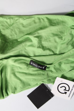Γυναικεία μπλούζα Miss Via, Μέγεθος XL, Χρώμα Πράσινο, Τιμή 5,11 €
