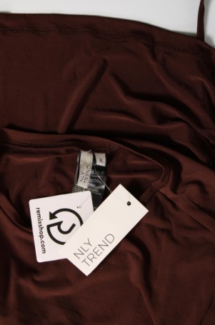 Дамска блуза Nly Trend, Размер XL, Цвят Кафяв, Цена 8,68 лв.
