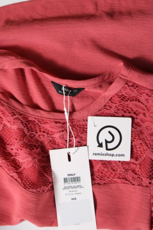 Дамска блуза ONLY, Размер XXS, Цвят Розов, Цена 10,00 лв.