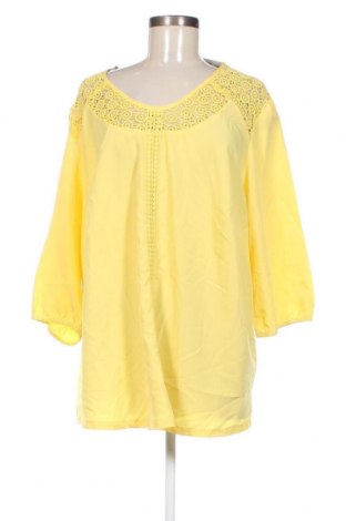 Γυναικεία μπλούζα Paola, Μέγεθος 4XL, Χρώμα Κίτρινο, Τιμή 5,05 €