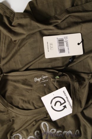 Γυναικεία μπλούζα Pepe Jeans, Μέγεθος XS, Χρώμα Πράσινο, Τιμή 21,03 €