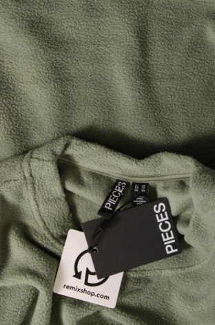 Γυναικεία μπλούζα Pieces, Μέγεθος XS, Χρώμα Πράσινο, Τιμή 3,09 €