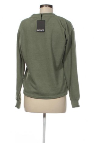 Γυναικεία μπλούζα Pieces, Μέγεθος XS, Χρώμα Πράσινο, Τιμή 3,09 €