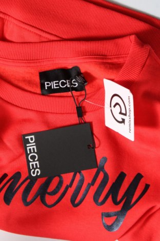 Γυναικεία μπλούζα Pieces, Μέγεθος S, Χρώμα Κόκκινο, Τιμή 4,74 €