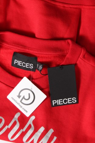 Γυναικεία μπλούζα Pieces, Μέγεθος XL, Χρώμα Κόκκινο, Τιμή 4,74 €