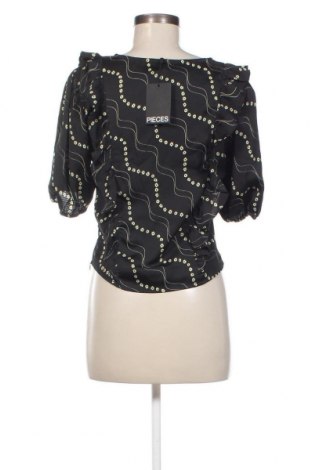 Γυναικεία μπλούζα Pieces, Μέγεθος S, Χρώμα Μαύρο, Τιμή 4,74 €