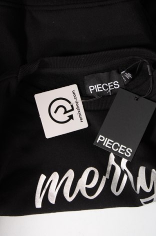 Γυναικεία μπλούζα Pieces, Μέγεθος S, Χρώμα Μαύρο, Τιμή 5,16 €