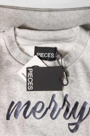 Γυναικεία μπλούζα Pieces, Μέγεθος L, Χρώμα Γκρί, Τιμή 6,19 €
