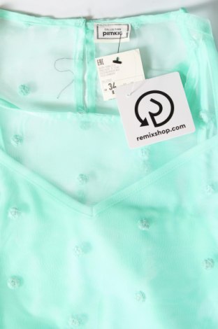 Γυναικεία μπλούζα Pimkie, Μέγεθος XS, Χρώμα Πράσινο, Τιμή 3,36 €