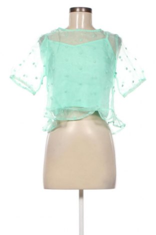 Дамска блуза Pimkie, Размер XS, Цвят Зелен, Цена 13,02 лв.