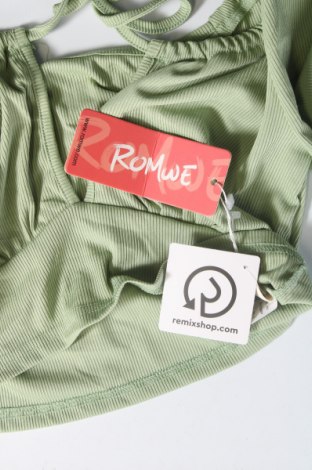 Дамска блуза Romwe, Размер S, Цвят Зелен, Цена 6,20 лв.