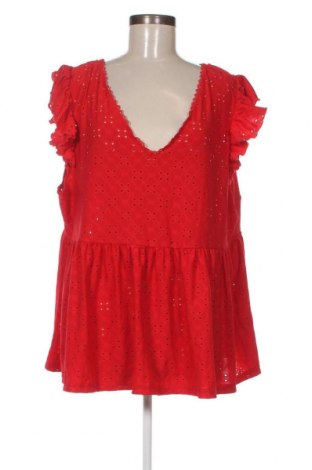 Γυναικεία μπλούζα SHEIN, Μέγεθος 4XL, Χρώμα Κόκκινο, Τιμή 11,75 €