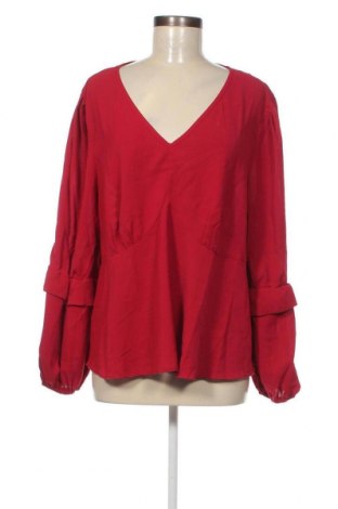 Дамска блуза SHEIN, Размер 3XL, Цвят Червен, Цена 9,69 лв.