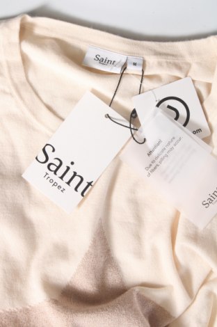 Γυναικεία μπλούζα Saint Tropez, Μέγεθος M, Χρώμα Εκρού, Τιμή 6,68 €