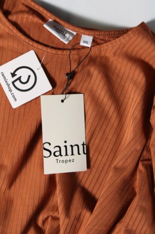 Γυναικεία μπλούζα Saint Tropez, Μέγεθος XXL, Χρώμα Καφέ, Τιμή 13,73 €