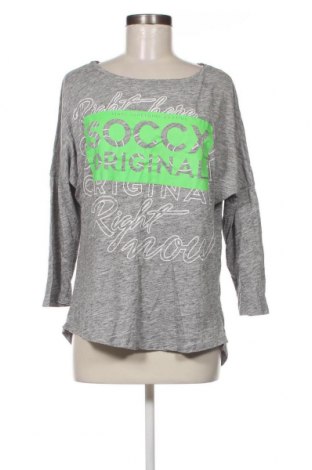 Γυναικεία μπλούζα Soccx, Μέγεθος M, Χρώμα Γκρί, Τιμή 20,70 €