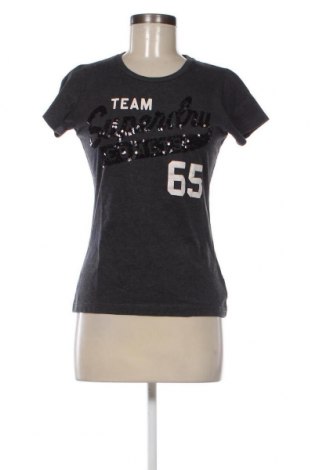 Γυναικεία μπλούζα Superdry, Μέγεθος M, Χρώμα Γκρί, Τιμή 8,17 €