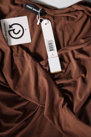 Γυναικεία μπλούζα Tally Weijl, Μέγεθος L, Χρώμα Καφέ, Τιμή 3,20 €