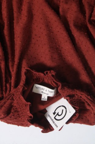 Дамска блуза TeXTURE & THREAD Madewell, Размер S, Цвят Кафяв, Цена 23,91 лв.