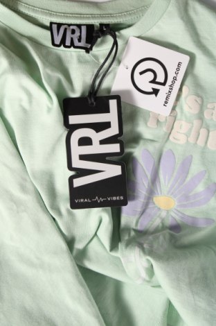 Γυναικεία μπλούζα Viral Vibes, Μέγεθος L, Χρώμα Πράσινο, Τιμή 5,57 €