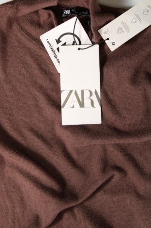 Дамска блуза Zara, Размер S, Цвят Кафяв, Цена 54,00 лв.