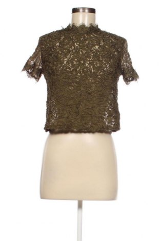 Дамска блуза Zara, Размер M, Цвят Зелен, Цена 15,00 лв.