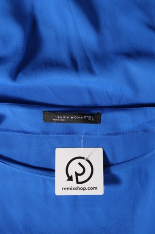 Дамска блуза Zara, Размер L, Цвят Син, Цена 20,00 лв.
