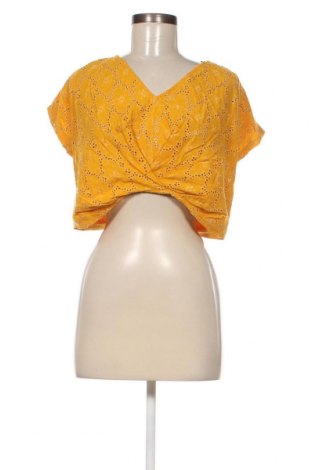 Дамска блуза Zara Trafaluc, Размер S, Цвят Жълт, Цена 4,95 лв.