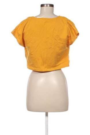 Дамска блуза Zara Trafaluc, Размер S, Цвят Жълт, Цена 15,00 лв.