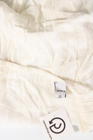 Γυναικεία μπλούζα Zebra, Μέγεθος XS, Χρώμα Εκρού, Τιμή 11,75 €