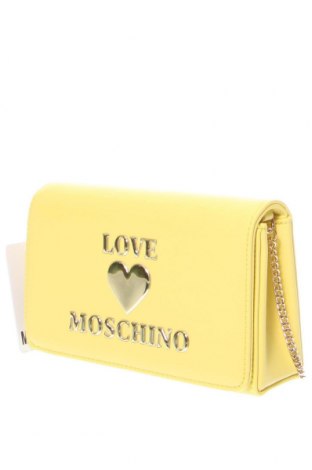 Дамска чанта Love Moschino, Цвят Жълт, Цена 205,66 лв.
