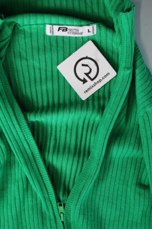 Γυναικεία ζακέτα Fb Sister, Μέγεθος L, Χρώμα Πράσινο, Τιμή 4,31 €