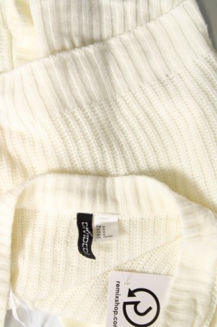 Damen Strickjacke H&M Divided, Größe M, Farbe Weiß, Preis 4,15 €