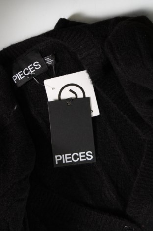 Γυναικεία ζακέτα Pieces, Μέγεθος L, Χρώμα Μαύρο, Τιμή 7,80 €