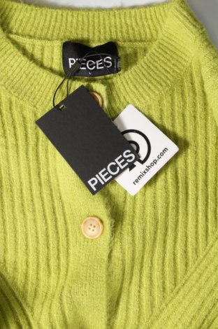 Damen Strickjacke Pieces, Größe L, Farbe Grün, Preis 9,47 €