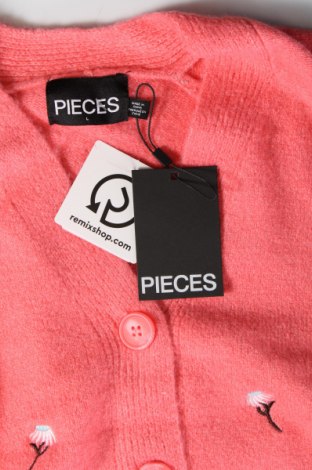 Γυναικεία ζακέτα Pieces, Μέγεθος L, Χρώμα Ρόζ , Τιμή 27,84 €