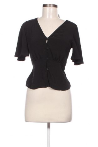 Γυναικείο πουκάμισο Bershka, Μέγεθος S, Χρώμα Μαύρο, Τιμή 15,46 €