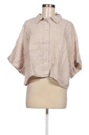 Дамска риза Gina Tricot, Размер XL, Цвят Бежов, Цена 40,00 лв.