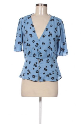Γυναικείο πουκάμισο Gina Tricot, Μέγεθος M, Χρώμα Μπλέ, Τιμή 4,45 €