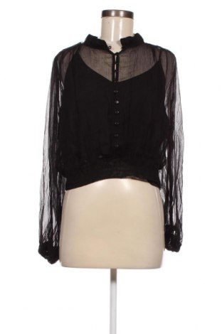 Γυναικείο πουκάμισο Guido Maria Kretschmer for About You, Μέγεθος XL, Χρώμα Μαύρο, Τιμή 18,56 €