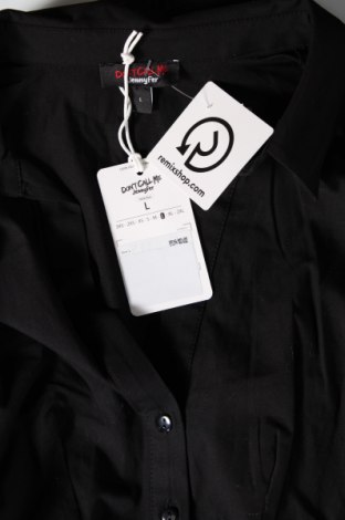 Дамска риза Jennyfer, Размер L, Цвят Черен, Цена 15,60 лв.